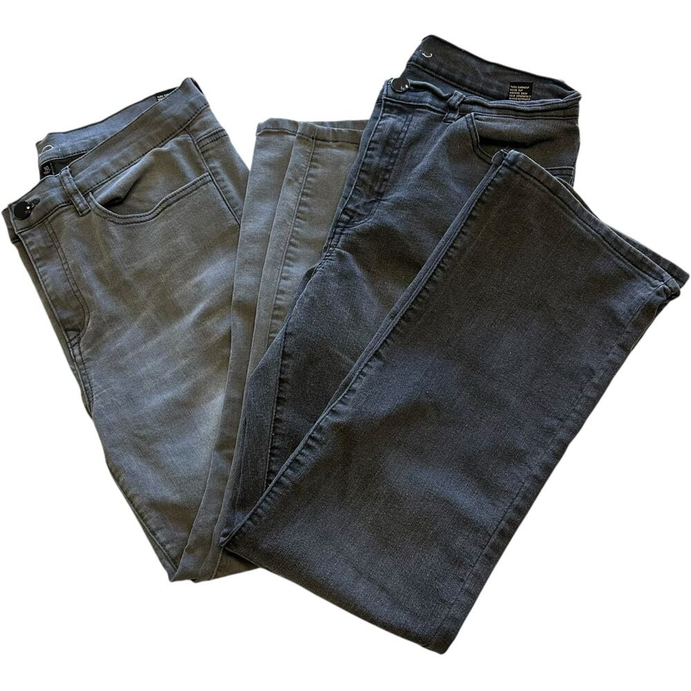 Womens Jeans Size Large Black Gray Bundle Casual Everyday Wear Outdoor Gardening
